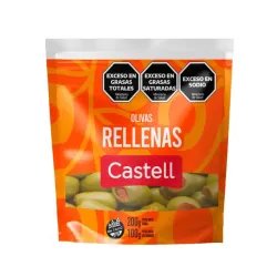 Aceituna Verde Rellena CASTELL Doypack 90 gr