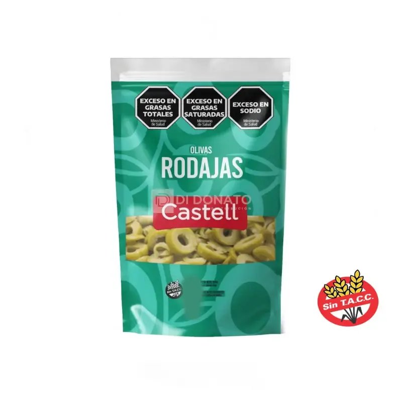 Aceituna Verde Rodajas CASTELL Doypack 150 gr