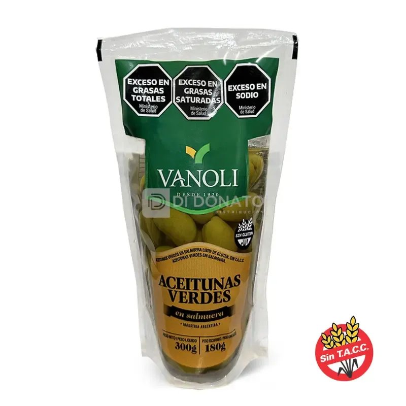 Aceituna Verde VANOLI Doypack 300 gr