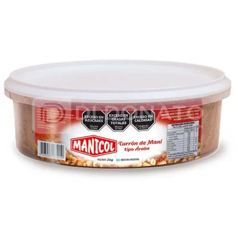 花生牛軋糖 MANICOL 3 kg